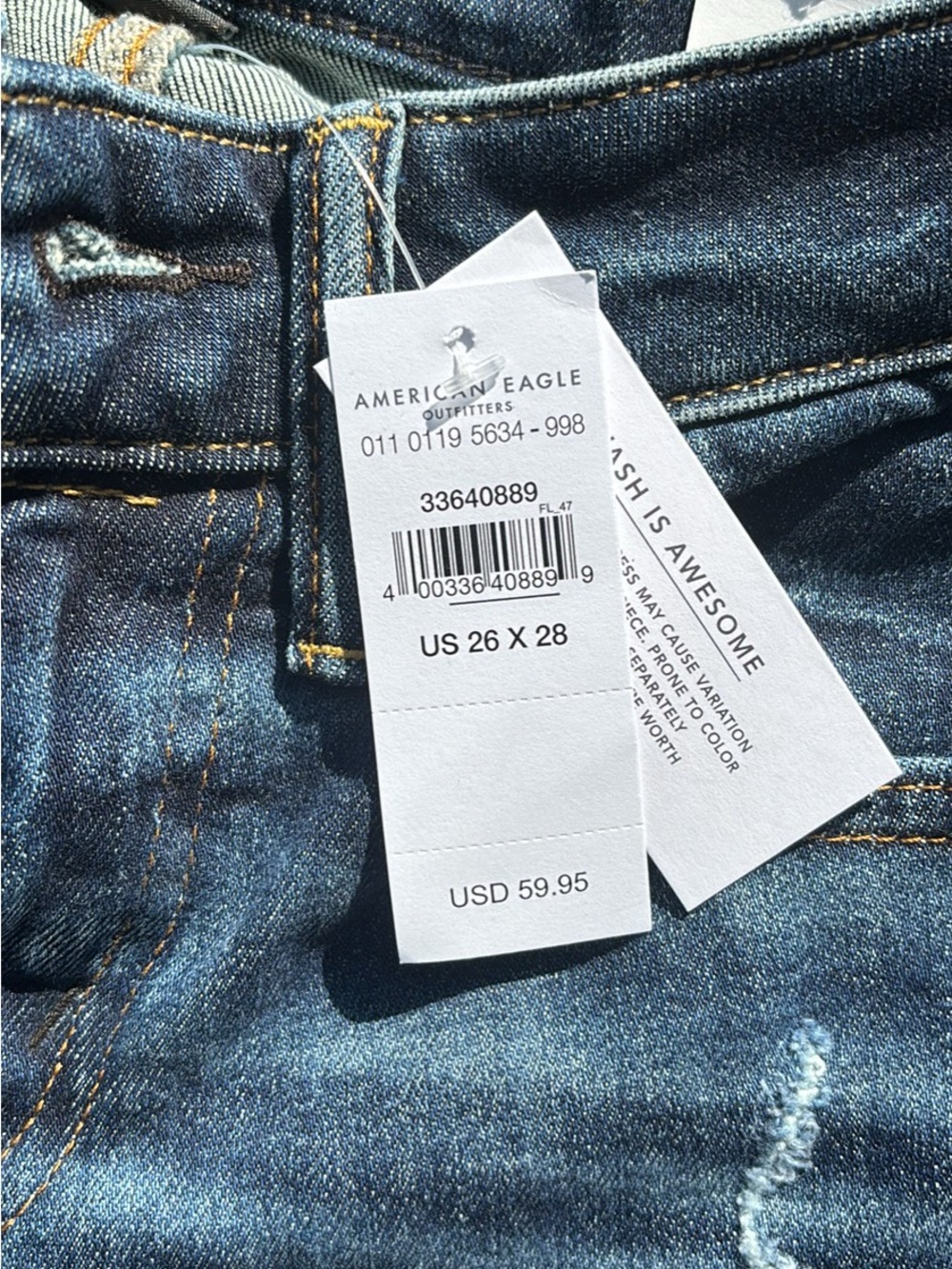 American Eagle Outfitters Women’s Dark Blue Skinny Jeans